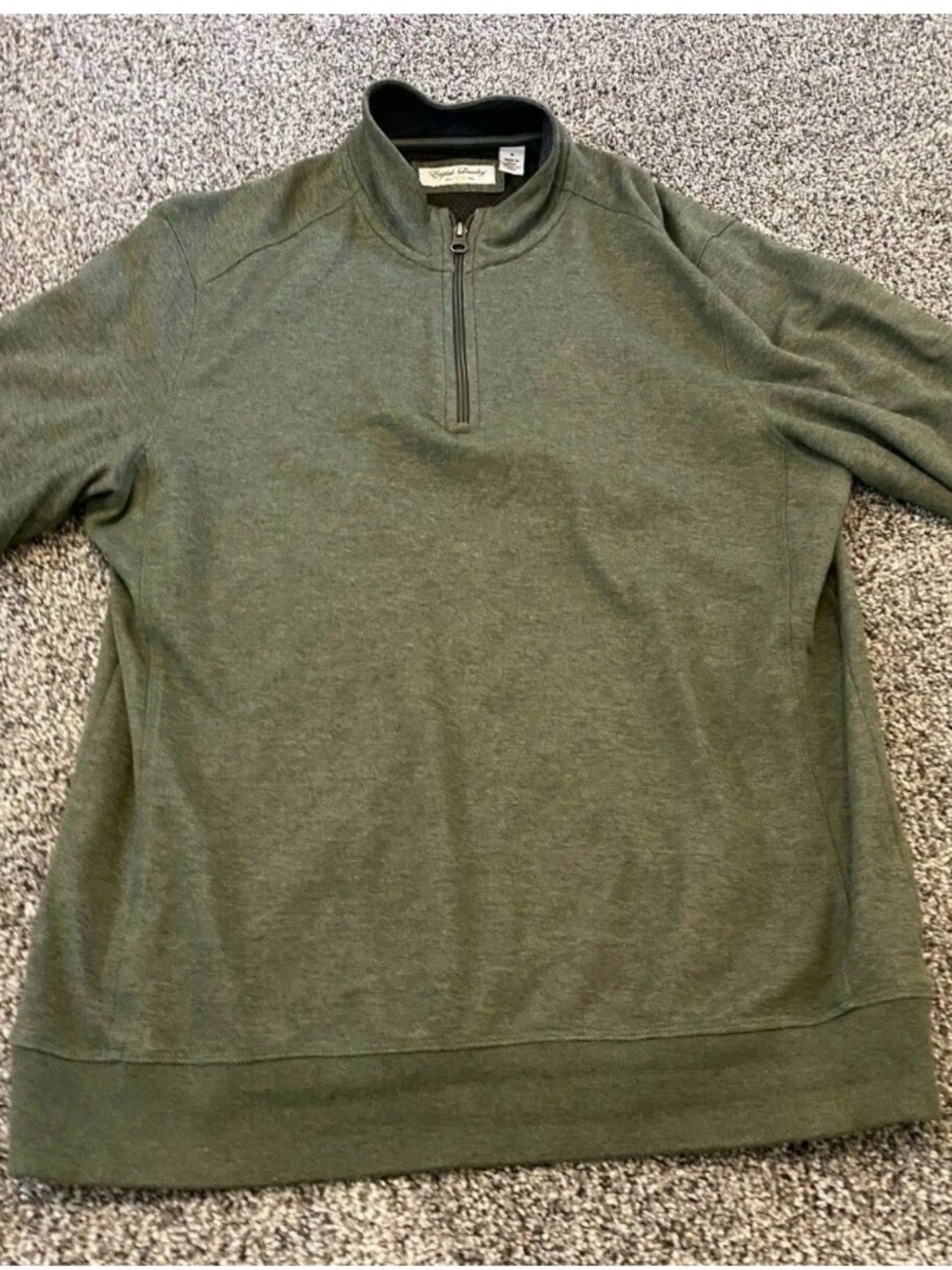 English Laundry Size M Half-Zip Men's Sweater Heather Gray-010